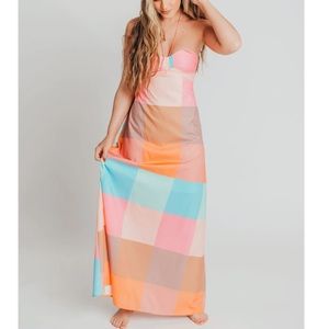 Fore Greta Colorblock Maxi Dress